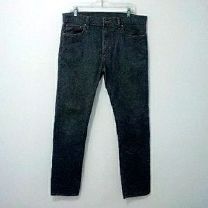 DH3 grey high rise straight leg jeans